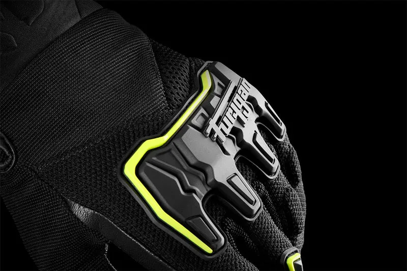 Gants Moto Cuir Homme Furygan SHADE Noir-Jaune Noir-Jaune | Été