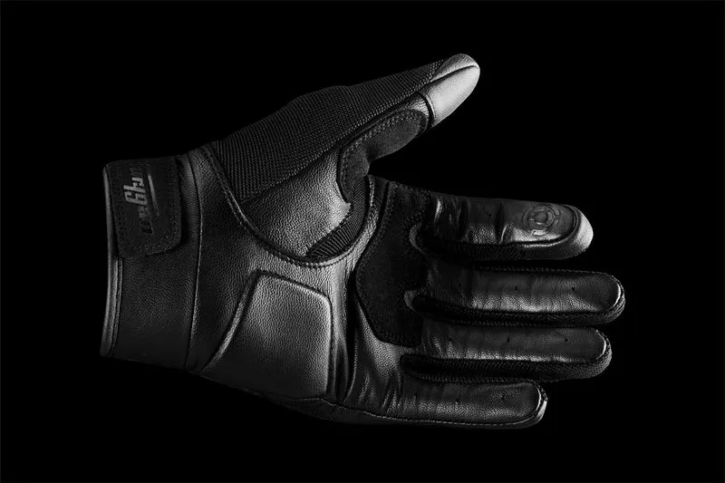 Gants Moto Cuir Homme Furygan SHADE Noir-Blanc | Été