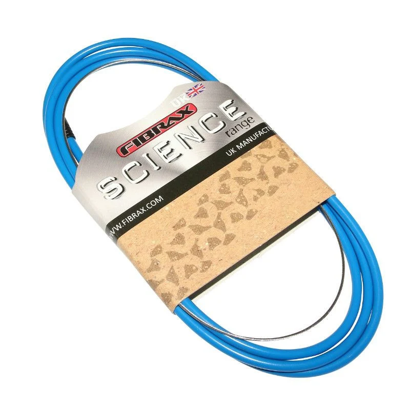 TRANSMISSION DERAILLEUR FIBRAX FCG BLEU/CABLE INOX AVEC EMBOUTS DE GAINE (VENDU A L'UNITE)
