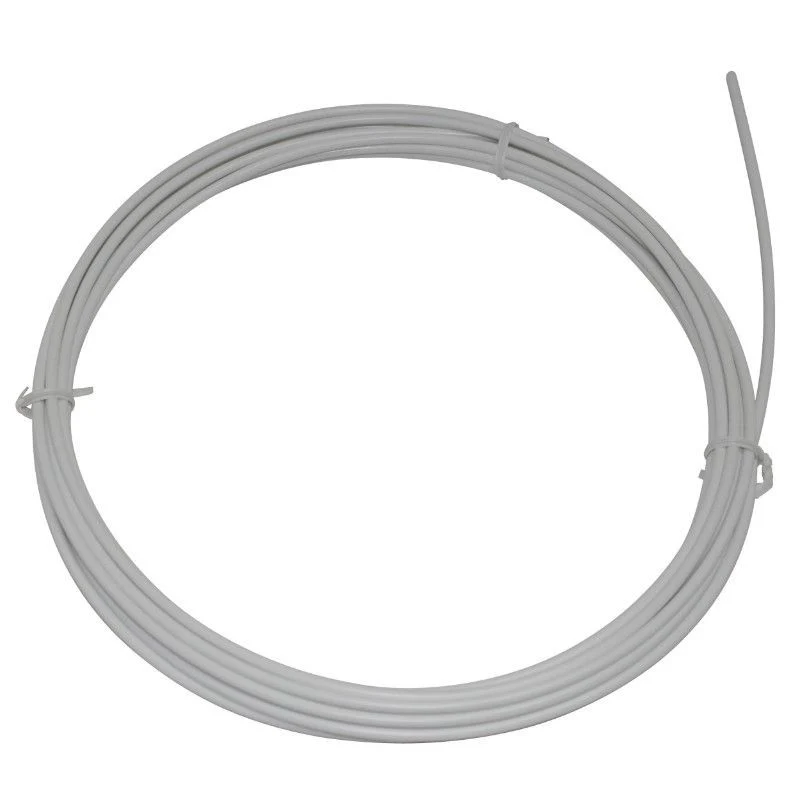 GAINE DE FREIN ACTION BLANC AVEC LINER TEFLON SLR 5mm (ROULEAU DE 7,50M)