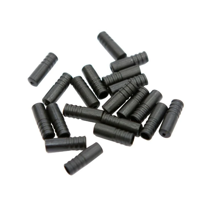 EMBOUT DE GAINE DERAILLEUR 4 mm - LONG 17 mm PLASTIQUE (SACHET DE 50) -FIBRAX-
