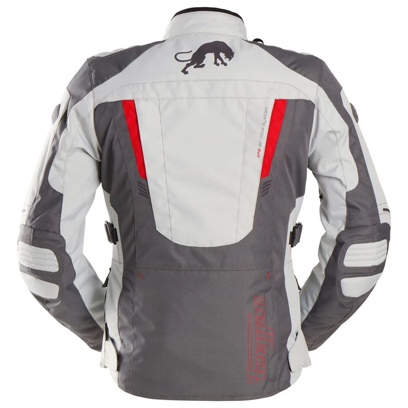 Blouson Moto Femme Furygan APALACHES LADY EVO Gris-Pearl-Rouge — CE AA