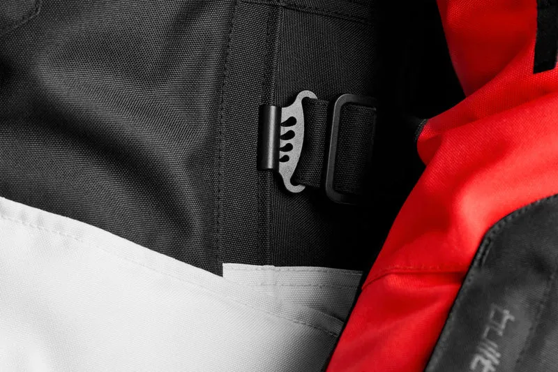 Blouson Moto Homme Furygan APALACHES EVO Noir-Pearl-Rouge — CE AA