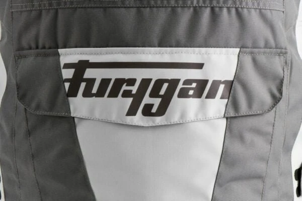 Blouson Moto Homme Furygan APALACHES EVO Gris-Pearl-Rouge — CE AA