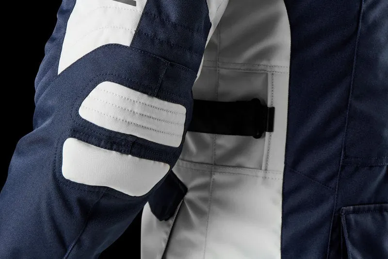 Blouson Moto Homme Furygan APALACHES EVO Bleu-Pearl-Rouge — CE AA