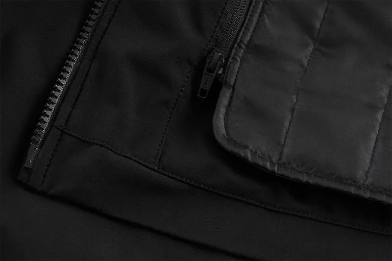 Blouson Moto Homme Furygan ADDAX Noir-Kaki — CE AA