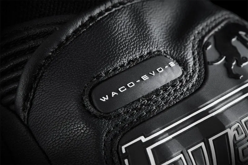 Gants Moto Cuir Homme Furygan WACO EVO 2 Noir-Blanc | Été