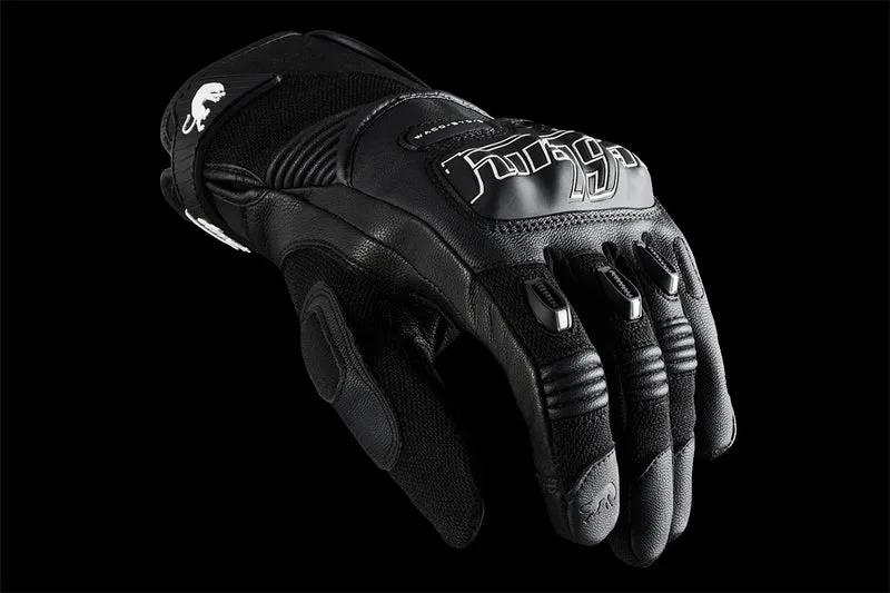 Gants Moto Cuir Homme Furygan WACO EVO 2 Noir-Blanc | Été