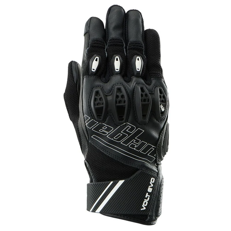 Gants Moto Cuir Homme Furygan VOLT EVO Noir-Blanc-Rouge | Été
