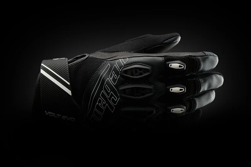 Gants Moto Cuir Homme Furygan VOLT EVO Noir-Blanc | Été