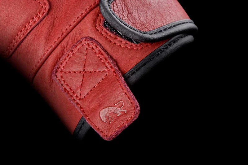 Gants Moto Cuir Femme Furygan TD VINTAGE LADY D3O® Bordeaux | Été