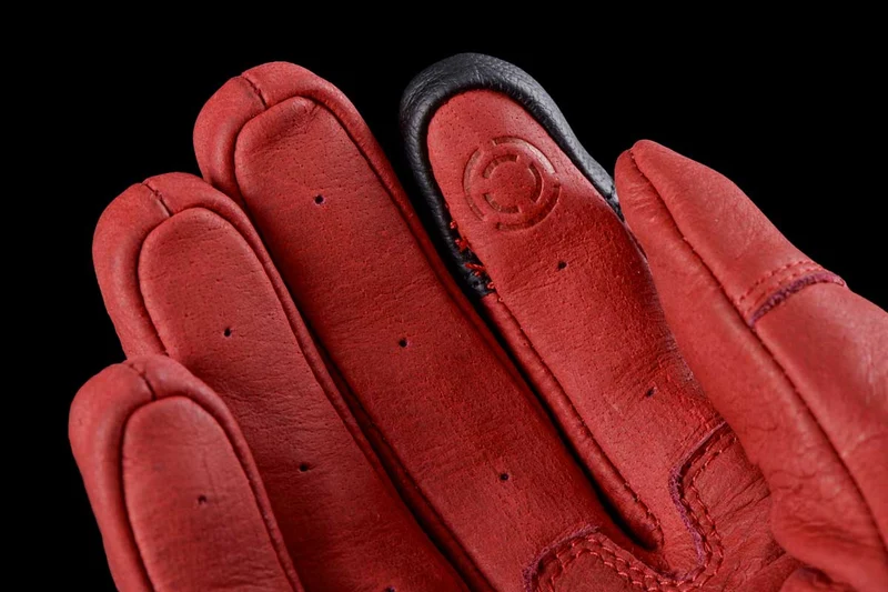 Gants Moto Cuir Femme Furygan TD VINTAGE LADY D3O® Bordeaux | Été