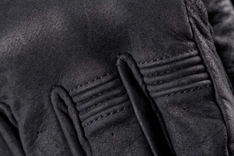 Gants Moto Cuir Homme Furygan TD VINTAGE D3O® Noir | Été