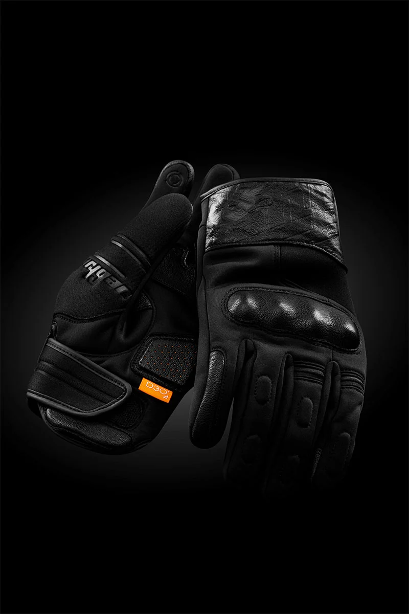 Gants Moto Cuir Homme Furygan TD SOFT D3O® PRIMALOFT® Noir