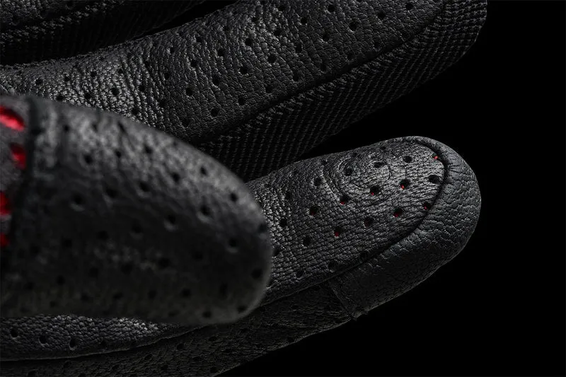 Gants Moto Cuir Homme Furygan TD AIR Noir-Rouge-Blanc | Été