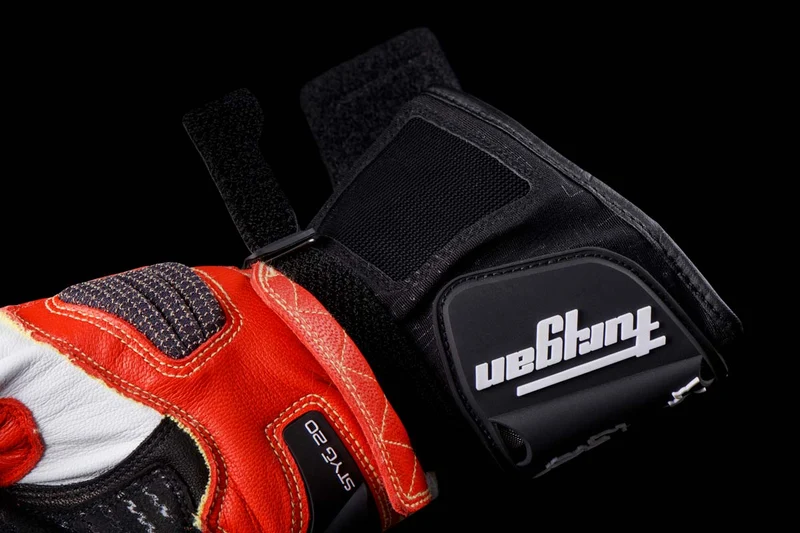 Gants Moto Cuir Homme Furygan STYG20 X KEVLAR® Noir-Blanc-Rouge | Racing
