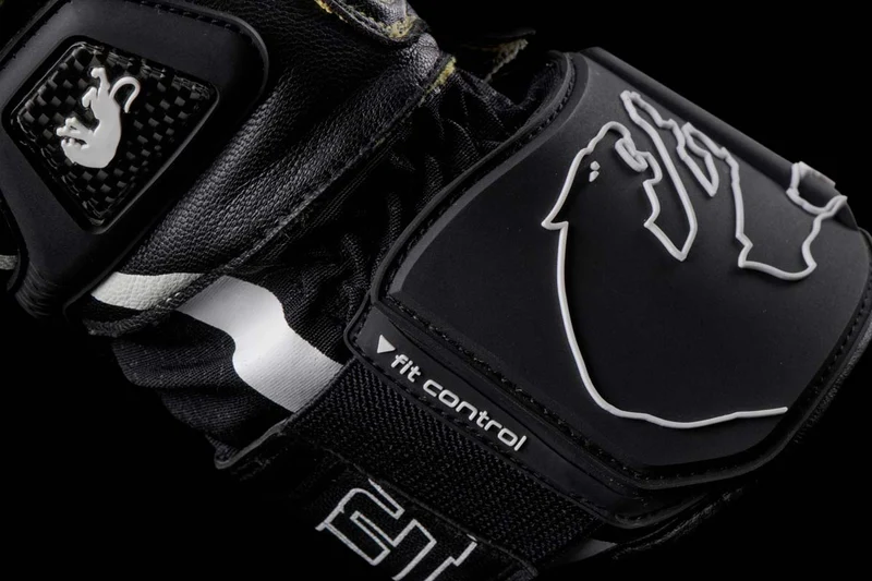 Gants Moto Cuir Homme Furygan STYG20 X KEVLAR® Noir-Blanc | Racing