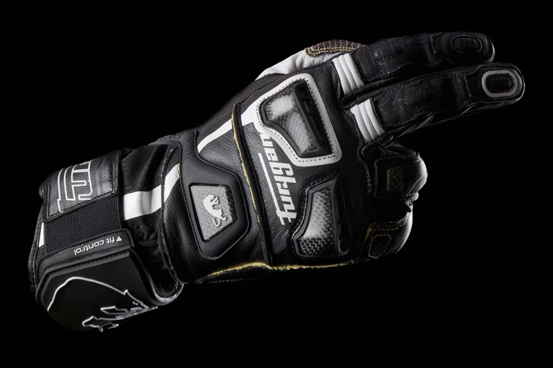 Gants Moto Cuir Homme Furygan STYG20 X KEVLAR® Noir-Blanc | Racing