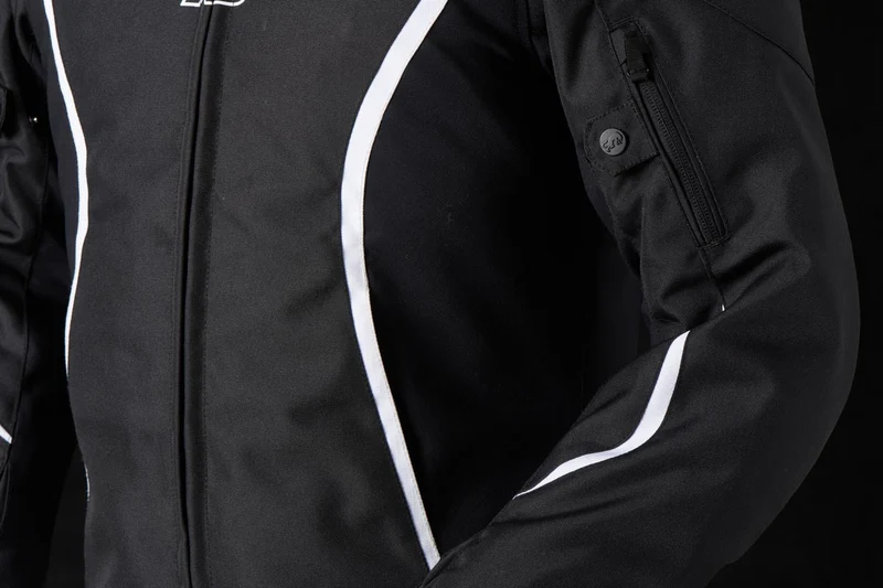 Blouson Moto Femme Furygan ODESSA Noir-Blanc — CE AA