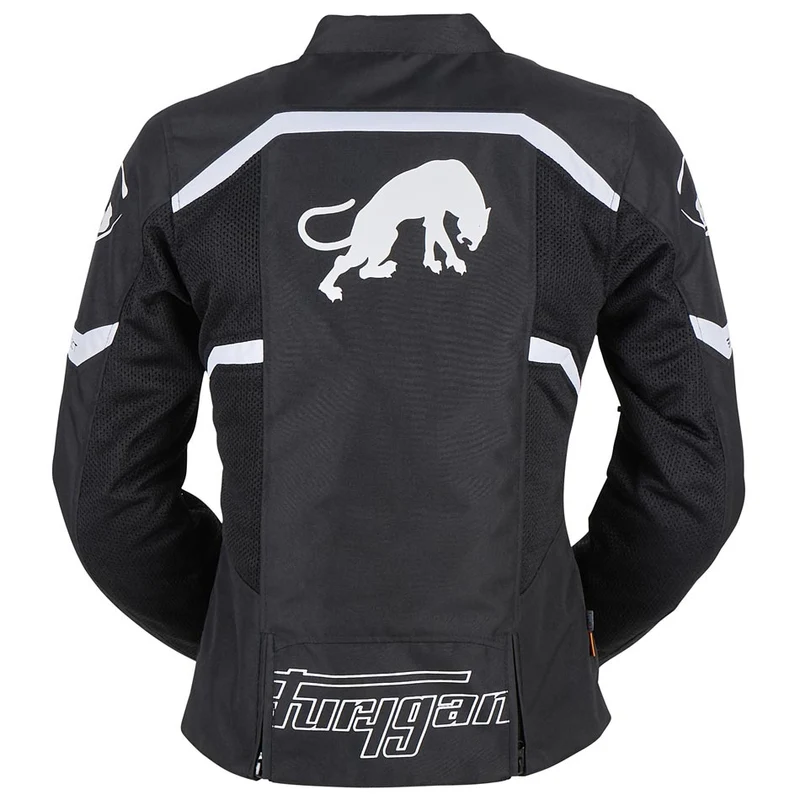 Blouson Moto Femme Furygan MYSTIC EVO VENTED Noir-Blanc — CE A | Été
