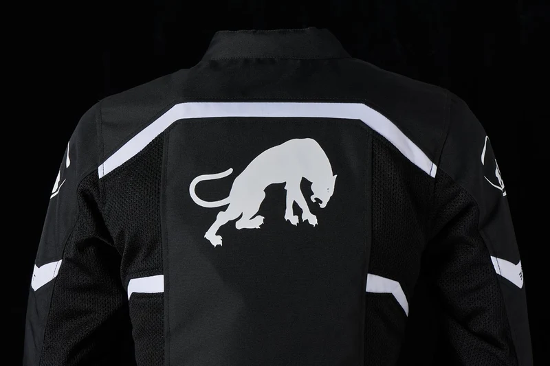 Blouson Moto Femme Furygan MYSTIC EVO VENTED Noir-Blanc — CE A | Été