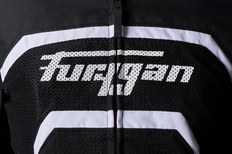 Blouson Moto Femme Furygan MYSTIC EVO VENTED Noir-Blanc — CE A | Été