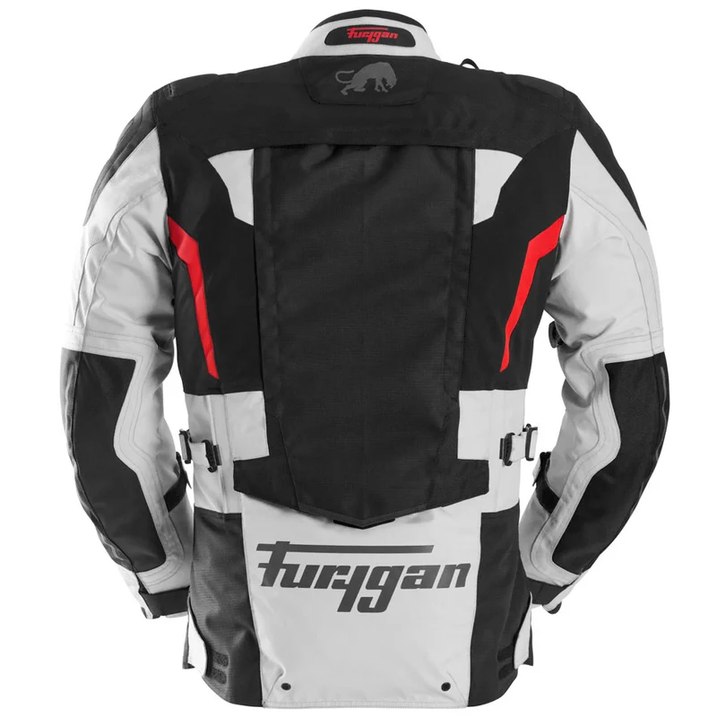 Blouson Moto Homme Furygan MONTROC KEVLAR® PRIMALOFT® 3IN1+ Noir-Pearl-Rouge — CE AA
