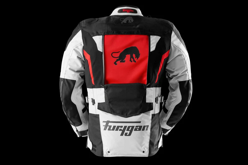 Blouson Moto Homme Furygan MONTROC KEVLAR® PRIMALOFT® 3IN1+ Noir-Pearl-Rouge — CE AA