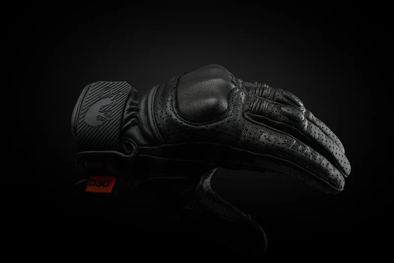 Gants Moto Cuir Homme Furygan LR JET VENTED D3O® EVO Noir | Été