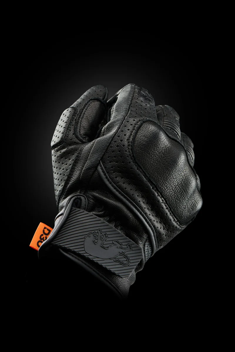 Gants Moto Cuir Homme Furygan LR JET VENTED D3O® EVO Noir | Été