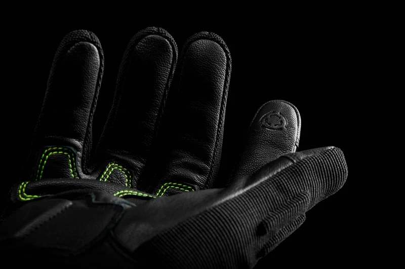 Gants Moto Cuir Homme Furygan JET NEON D3O® Noir-Blanc-Jaune Neon-Noir-Blanc-Jaune | Été