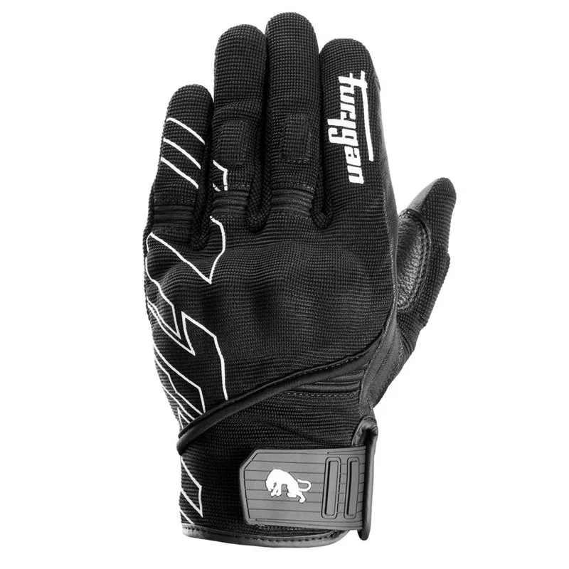 Gants Moto Cuir Homme Furygan JET NEON D3O® Noir-Blanc | Été