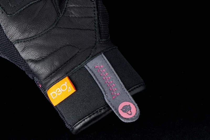 Gants Moto Cuir Enfant Furygan JET LOBSTER KID D3O® Noir-Rose