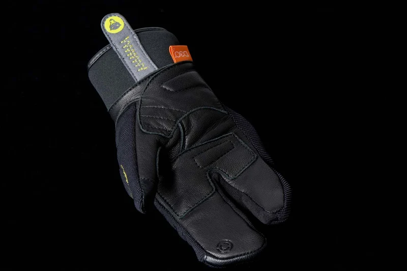 Gants Moto Cuir Enfant Furygan JET LOBSTER KID D3O® Noir-Jaune