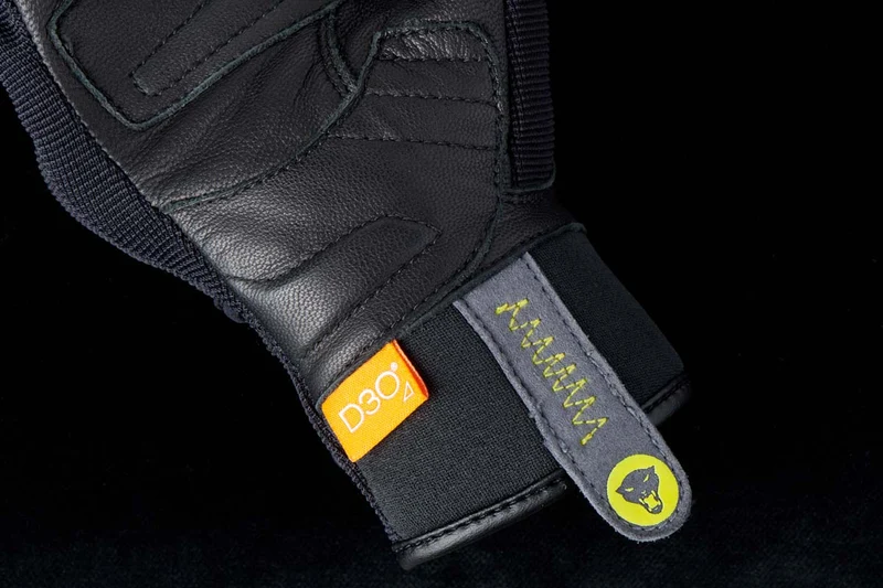 Gants Moto Cuir Enfant Furygan JET LOBSTER KID D3O® Noir-Jaune