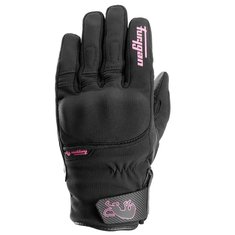Gants Moto Femme Furygan JET LADY ALL SEASONS D3O® EVO Noir-Rose