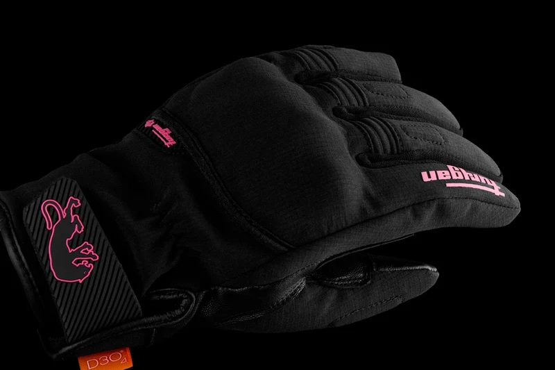 Gants Moto Femme Furygan JET LADY ALL SEASONS D3O® EVO Noir-Rose