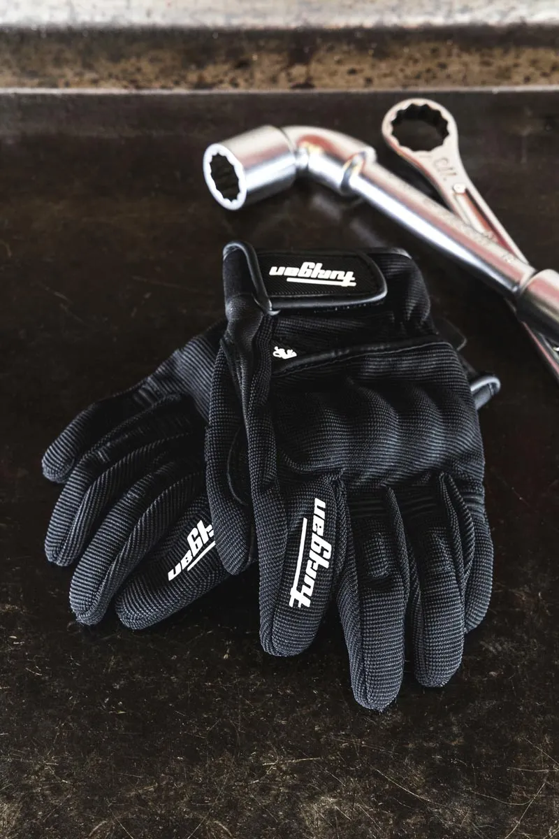 Gants Moto Cuir Enfant Furygan JET KID D3O® Noir-Blanc | Été