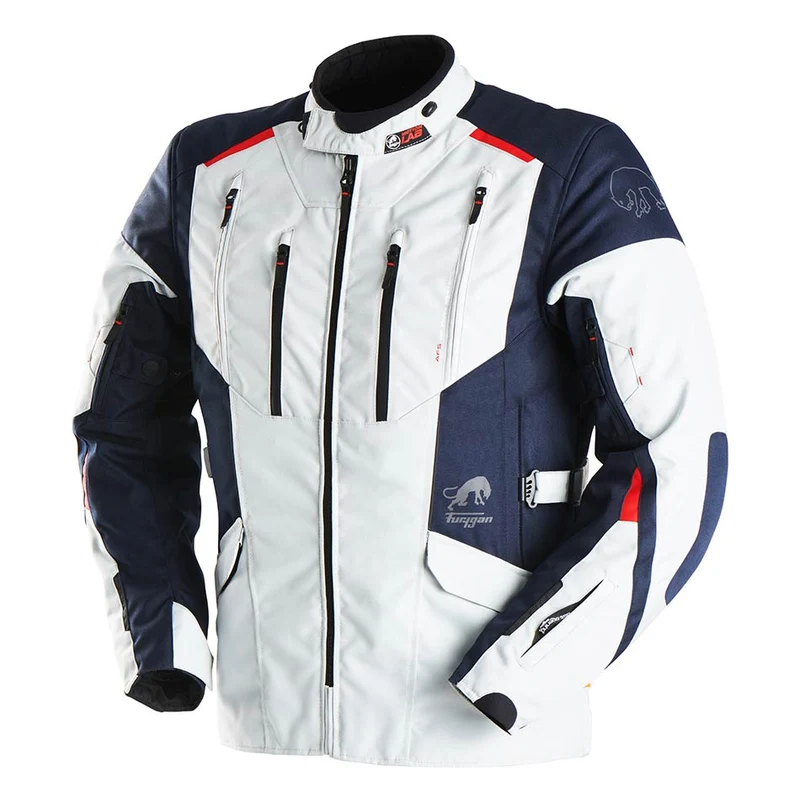 Blouson Moto Homme Furygan BROOKS Pearl-Bleu — CE AA
