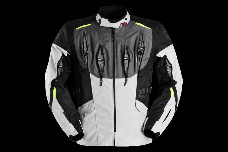 Blouson Moto Homme Furygan BROOKS Noir-Pearl-Anthra-Stab — CE AA