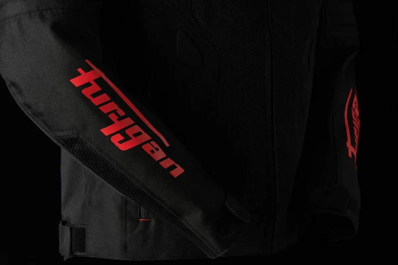 Blouson Moto Homme Furygan ATOM VENTED EVO Noir-Rouge — CE A | Été