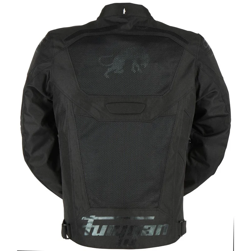 Blouson Moto Homme Furygan ATOM VENTED EVO Noir-Noir — CE A | Été