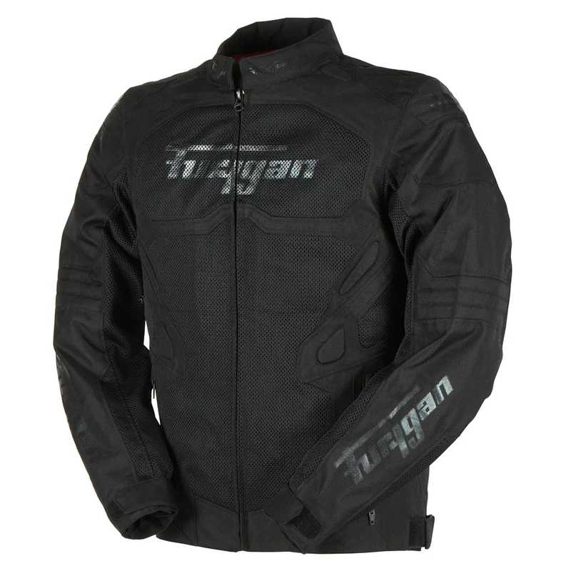 Blouson Moto Homme Furygan ATOM VENTED EVO Noir-Noir — CE A | Été
