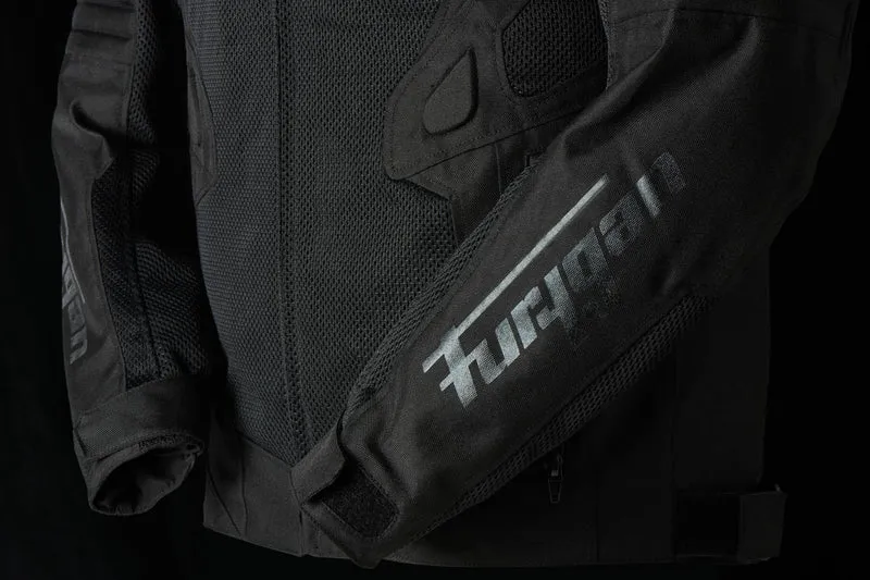 Blouson Moto Homme Furygan ATOM VENTED EVO Noir-Noir — CE A | Été