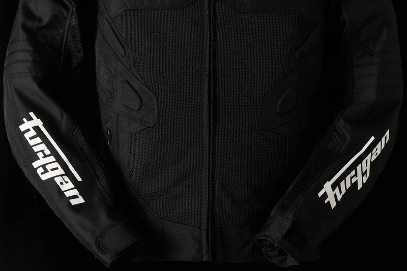 Blouson Moto Homme Furygan ATOM VENTED EVO Noir-Blanc — CE A | Été