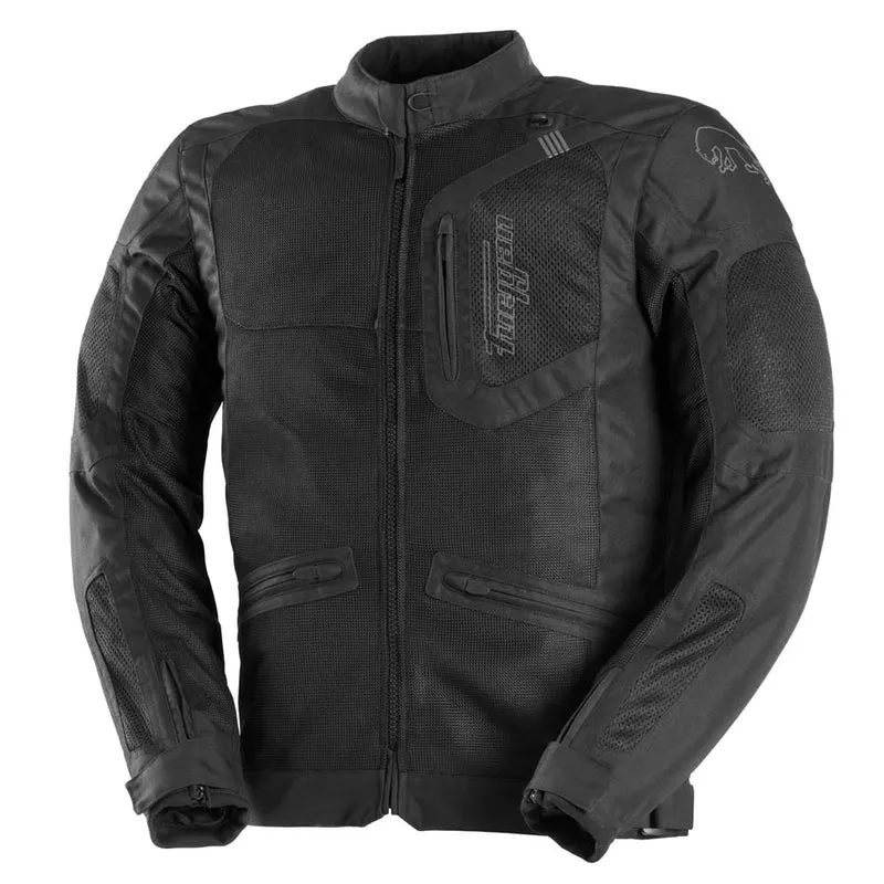 Blouson Moto Homme Furygan AQUILON Noir-Gris — CE A | Été