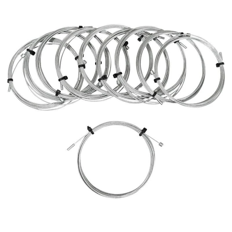 CABLE DE DERAILLEUR P2R POUR SHIMANO ET ADAPTABLE 1,2mm 2,10M (SACHET DE 10 CABLES)