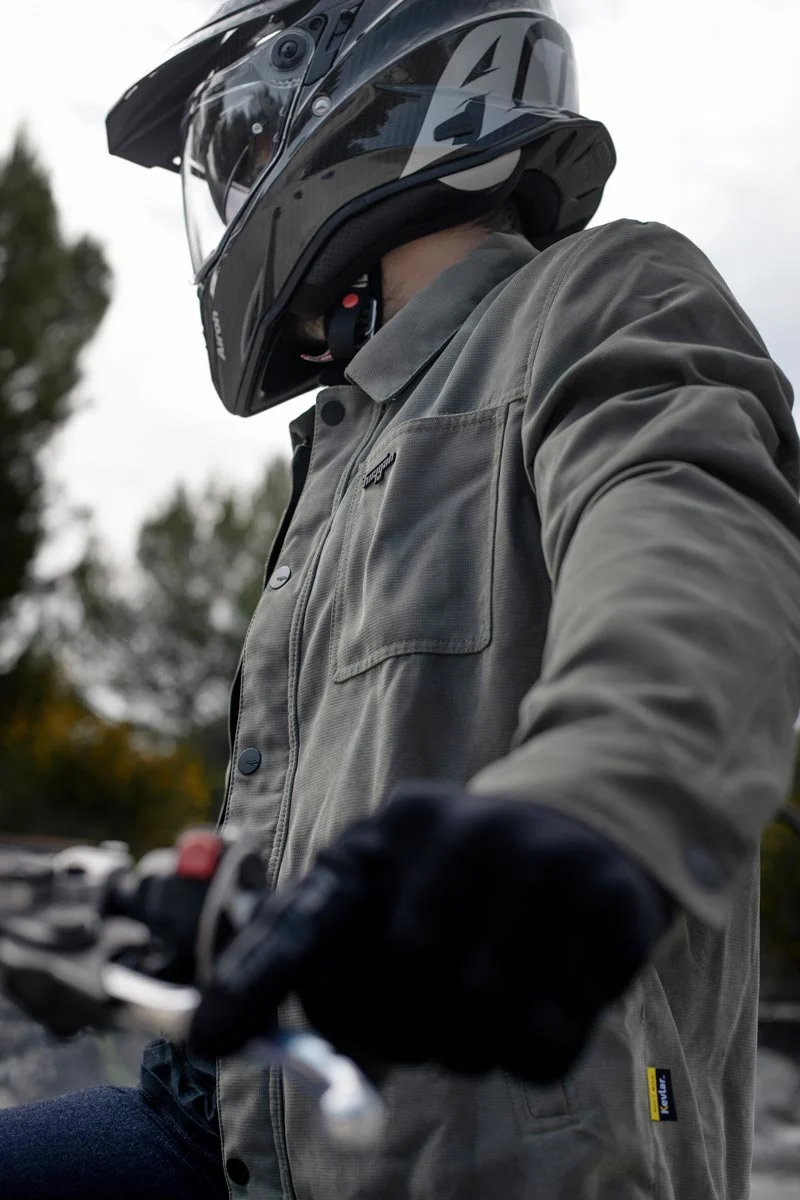 Blouson Moto Homme Furygan MARLON X KEVLAR® Kaki — CE AA