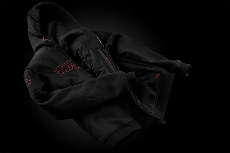 Blouson Moto Homme Furygan LIVIO X KEVLAR® Noir-Rouge — CE AA