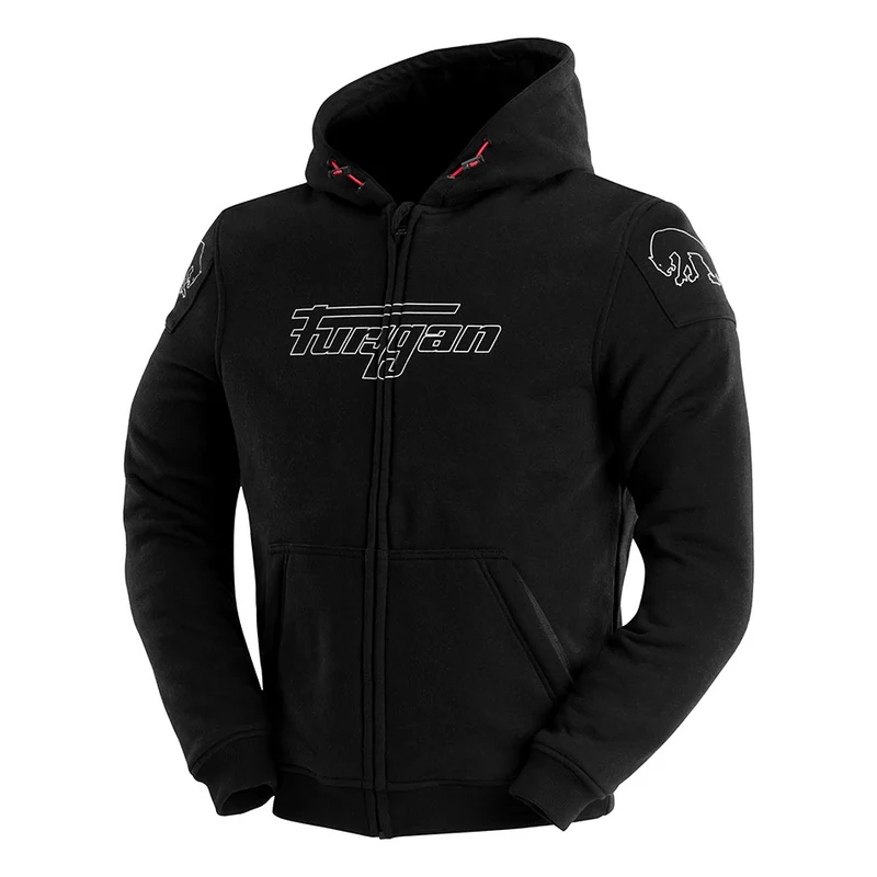 Blouson Moto Homme Furygan LIVIO X KEVLAR® Noir-Blanc — CE AA